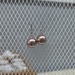 Vintage Rose Gold Metal Dangle Drop Earrings Unbranded EUC