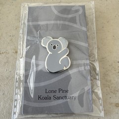 Lone Pine Koala Hugger Pin Sanctuary Australia Collectible