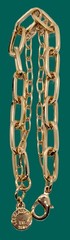 Nice Vintage Yellow Gold Plated Liz Claiborne Double Chain Bracelet