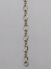 Vintage 925 Sterling Silver Infinity & Oval Link Starter Charm Bracelet 8″ – 4g