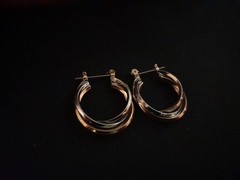 Beautiful Gold And Silver Multi Hoop Vintage Earring Elegance For Any Occasion