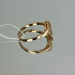 USSR Vintage Original Solid Rose Gold Ring “CAMEO” 583 14K 2.74 g. 7,75 US