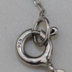 Triple Open Hearts Pendant Necklace with Gemstones Sterling Silver