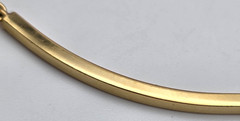 Vintage Sarah Coventry Gold Tone ID Bar Bracelet Box Link Chain 7 In Signed SC