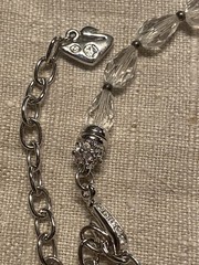 Swarovski Vintage Clear Crystal Faceted Necklace 24-27 Adjustable Length
