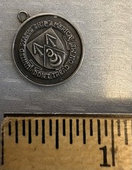 United States Ship America Vintage Sterling Silver Charm Don’t Tread On USN Navy