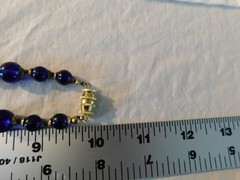 Murano Art Glass Beaded Necklace and Earrings Vintage Set