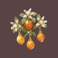 Vintage Plant Flower Brooches Elegant Woman Wedding Clothes Brooch Accessories