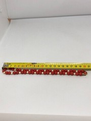 Antique Natural Red&White Coral Beads Necklace