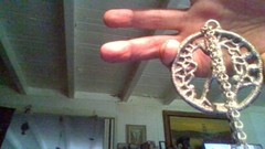 VINTAGE AQUARIUS ZINC HANGING PENDANT