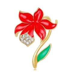 Plant Series Flower Brooch Enamel Pin Mens Suit Brooch Lapel Badge Corsage