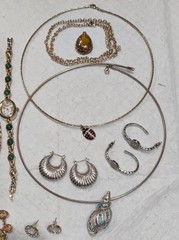 Lot Of Estate Costume Jewelry, 15 Pcs