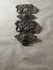Vintage Cini Sterling 925 Cherub & Lion Bracelet Italian Renaissance Revival