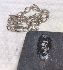 Vintage 925 Sterling Silver Infinity & Oval Link Starter Charm Bracelet 8″ – 4g