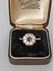 Vintage 1990s 14 Ct Rolled Gold Mystic Topaz Ring Size UK P US 7.5 Hallmarked!!