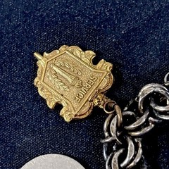 Vintage Danecraft 925 Sterling Silver Charm Bracelet With 12 Non Silver Charms