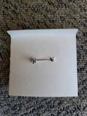 Alaska Black Diamond Genuine Hematite Butterfly Pin