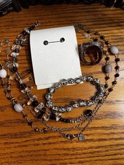 Earth-tone Wearable Costume Jewelry Lot