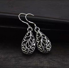 Vintage 925 Silver earrings for women best gift for her
