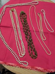 Vintage Fake Pearls Glass And Vintage Clasp Some Silver