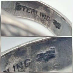 Vintage 925 Sterling Silver US Army Seal Red Intaglio Glass Signet Ring Size 7.5