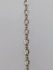 Vintage 925 Sterling Silver Infinity & Oval Link Starter Charm Bracelet 8″ – 4g
