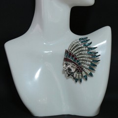 Fashiona Retro Rhinestone Brooch Corsage Brooch Women Men Jewelry Gift