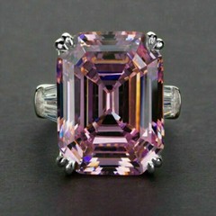 Art Deco 5.90 Ct Pink Sapphire Antique Vintage Engagement Ring 925 Silver