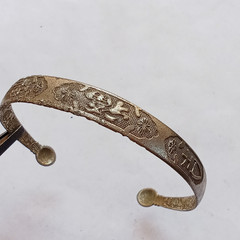 AMAZING RARE ANCIENT TRIBAL SILVER BRACELET – AUTHENTIC VINTAGE ANTIQUE JEWELRY