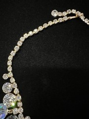 Juliana D&E AB Crystal Bead & Clear Rhinestone Cha Cha Necklace BOOK PIECE