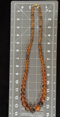 Stunning Amber Lucite Graduated Beaded 1960’s Necklace