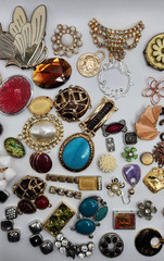 Craft Jewelry Pieces Junk Drawer Lot 50 Different Pieces