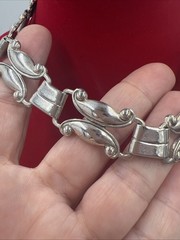 Vintage Danecraft Sterling Art Nouveau Necklace Choker 14″ 42 Grams