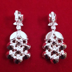 Stunning Vintage EISENBERG Dangle/Drop Earrings Clip-On, Signed