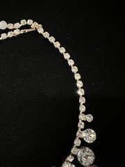 Juliana D&E AB Crystal Bead & Clear Rhinestone Cha Cha Necklace BOOK PIECE
