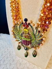 RARE & RETIRED! “NEW SCARAB IN TOWN” By Heidi Daus Egyptian Revival Style!