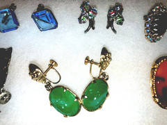 LOT OF 14 PAIRS OF VINTAGE ASSORTED STERL & Signed JEWELRY EARRINGS ALL WEARABLE