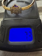 VTG, ANTIQUE BEAUTIFUL VICTORIAN EARLY 1879 HINGED CUFF BRACELET 1”3/4