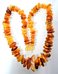 ✅49cm = 44gr RUSSIAN SOVIET BALTIC AMBER BEAD NECKLACE 琥珀 BRACELET STONE PENDANT