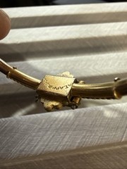VTG, ANTIQUE BEAUTIFUL VICTORIAN EARLY 1879 HINGED CUFF BRACELET 1”3/4
