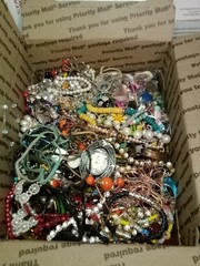 15#s Vintage Junk Drawer Scrap Jewelry Lot, All Kinds Of Stuff