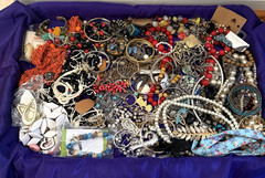 Vintage To Now Unsearched Untested Jewelry Lot X, 5 lb. 8 oz.