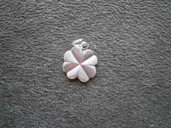 Lucky Four Leaf Clover Vintage Sterling Silver Bracelet Charm Pendant 1.3g