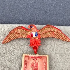 Vintage Brooch WWII Stamp American Eagle United States 10 Cent