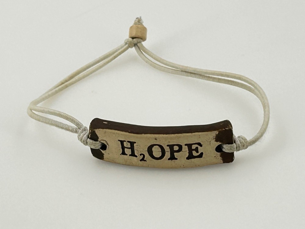Mudlove Ceramic H2OPE and Mud Love Adjustable Bracelet