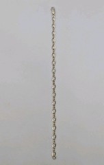Vintage 925 Sterling Silver Infinity & Oval Link Starter Charm Bracelet 8″ – 4g