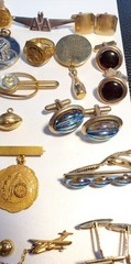 Antique, Vintage Mens Jewelry, Collectibles, Accessories Lot, Over 50 Pieces!
