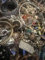 Estate Wholesale Junk Drawer Jewelry Lot 8 Plus Lbs Wearable Or Craft Untested