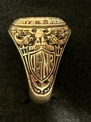 United States Naval Reserve 10K Yellow Gold Men’s Ring Size.9.75 Or 10 ￼￼￼