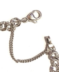 James Avery 7.5″ Light Double Curb Charm Bracelet Sterling Signed EUC